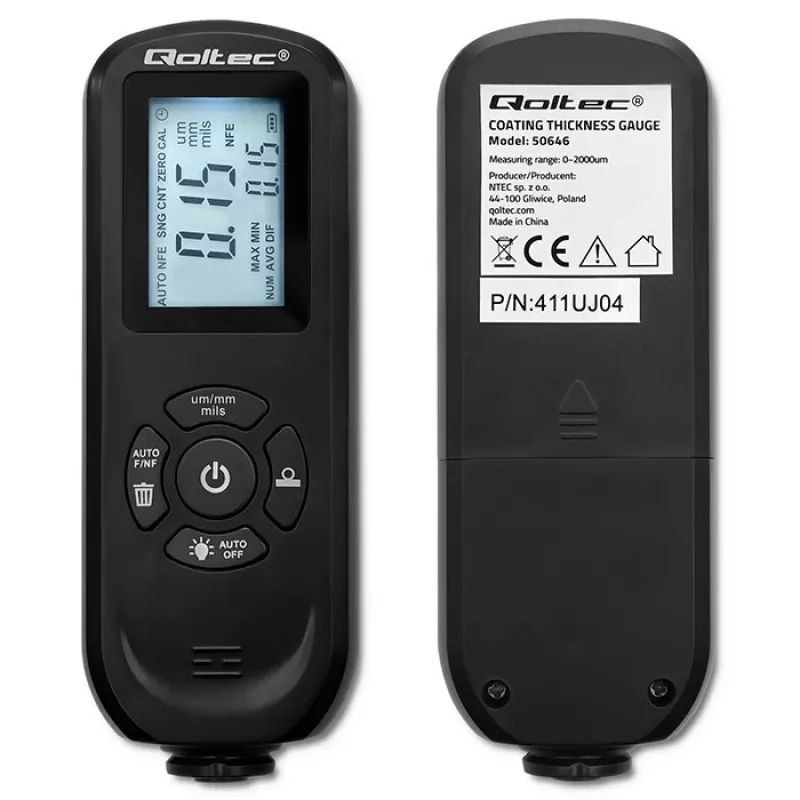 Miernik grubości powłok QOLTEC 50646 LCD 0–2000 µm
