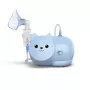 Mesh nebuliser Omron Nami Cat NE-C303K-KDE — tabletop inhaler, 0.35 ml/min, for children and adults, niebieski, W235×D148×H157 mm