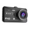 Dashcam TRACER 4TS Full HD dwukanałowa kamera samochodowa, 2 MP główna, 0,4 MP wewnętrzna, kąty 140°/60°, wyświetlacz IPS 4 cale, bateria 150 mAh, obudowa aluminiowa, asystent parkowania