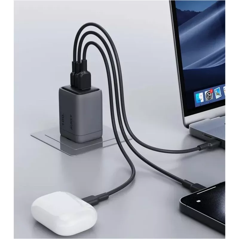 Comet Mix 3 Ładowarka ścienna PA-C5 3xUSB (2xUSB-C i 1xUSB-A) 100W 5A QC5.0 PD3.0 AFC PPS FCP SCP