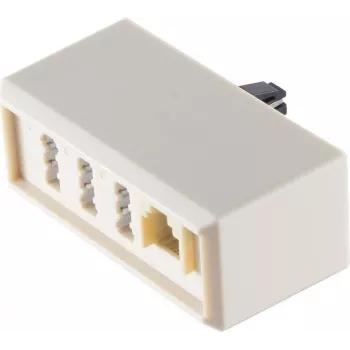 Adapter ShiverPeaks S/CONN maksymalna łączność Złącze modułowe TAE F-wtyk na sprzęgło NFN i Western 6/4 stały adapter
