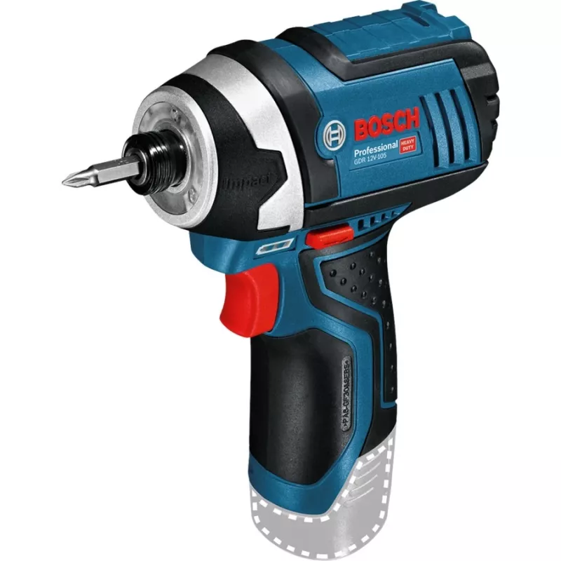 Bosch GDR 12V-105 Professional 2600 RPM Czarny, Niebieski, Czerwony