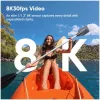 Kamera sportowa Insta360 Ace Pro 2 — 50 MP, 8K Ultra HD (7680×3272), matryca 1/1,3 cala, do 240 kl./s, wbudowany wyświetlacz, Wi‑Fi, MicroSD, 177,7 g, Czarny