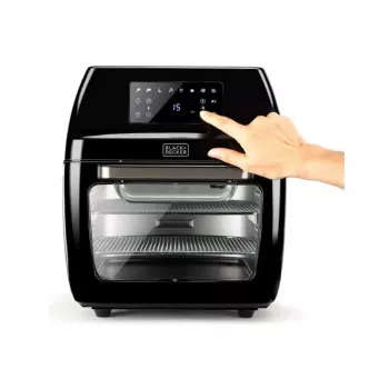 Frytkownica beztłuszczowa Black & Decker BXAFO1200E — 12 L, 1700 W, sterowanie dotykowe, 40–200°C, rożen, pieczenie i smażenie