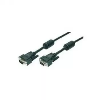 Wentronic Components Handels Goobay - Kabel VGA - HD-15 (M) - HD-15 (M) - 15,0m - Śruby radełkowane - Czarny (68139)