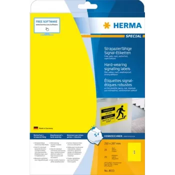 Samoprzylepna etykieta do drukarki HERMA Signs 8033
