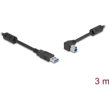 DeLOCK Kabel USB Typ-A męski do Typ-B męski 90° lewy kątowy 3 m