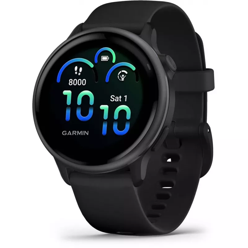Garmin vívoactive 6 3,05 cm (1,2) AMOLED 42 mm Cyfrowy 390 x 390 pikseli Ekran dotykowy Czarny Wi-Fi GPS (satelitarny)