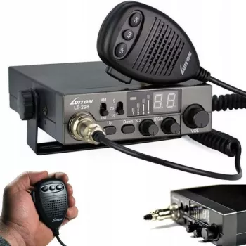 Luiton LT-298 ASQ AM/FM CB radio wtyczka do gniazda zapalniczki czarna