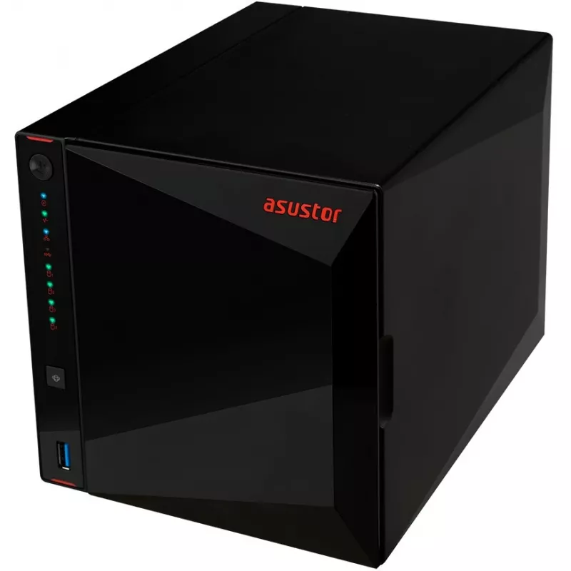 ASUSTOR Nimbustor 4 AS5304T - serwer NAS - 4 kieszenie - SATA 6Gb/s - RAID 0, 1, 5, 6, 10, JBOD - RAM 4GB - 2,5 Gigabit Ethernet - obsługa iSCSI (90-AS5304T00-MD30)