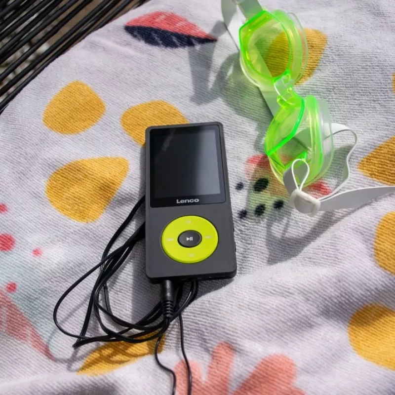 Odtwarzacz MP3 Lenco Xemio-860GN 8 GB Czarny Limonkowy LCD 18h odtwarzania