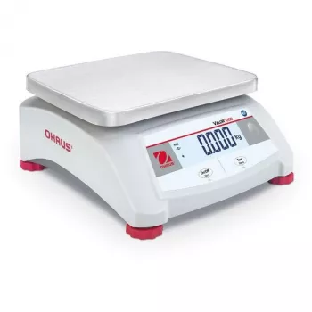 Elektroniczne wagi przenośne OHAUS Valor 1000 V12P30 EU — udźwig 30 kg, dokładność 5 g, blat ze stali nierdzewnej