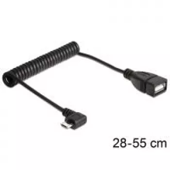 Kabel USB DeLOCK 83354 USB 2.0 0,5 m Micro-USB B USB A Czarny