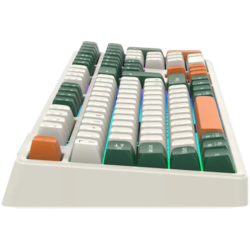 Mechaniczna klawiatura bezprzewodowa CANYON Shadder GKW-11 RGB biała