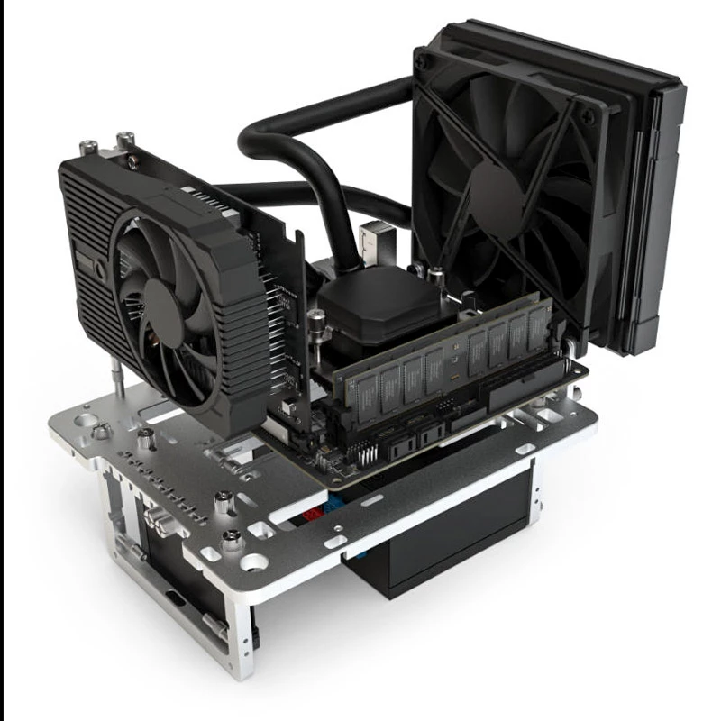 Mini obudowa testowa Streacom BC1 Mini V2 srebrna — kompaktowa obudowa otwarta