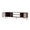 Szafka RTV Cama ALMERA 180,5×42×52,5 cm orzech/kaszmir – blat z płyty wiórowej, rama orzech