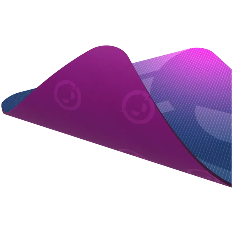 Podkładka pod mysz gamingowa Lorgar Main 135 niebiesko-fioletowa 500x420 mm