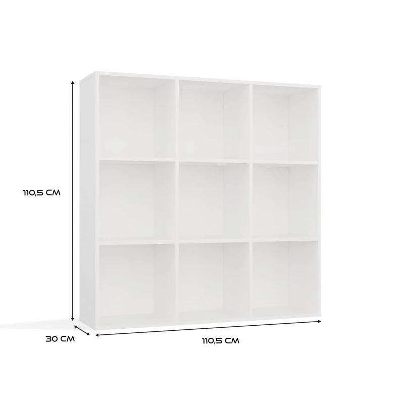 MALAX 3x3 H Biały SHELVING UNIT