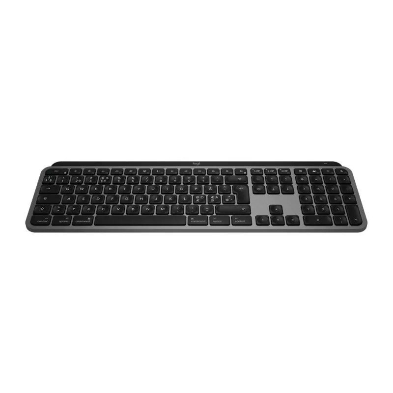 Logitech Master Series MX Keys S dla Mac - Klawiatura - pełnowymiarowa - podświetlana - Bezprzewodowa - Bluetooth LE - QWERTY - Nordycka (duńska/fińska/norweska/szwedzka) (920-011633)