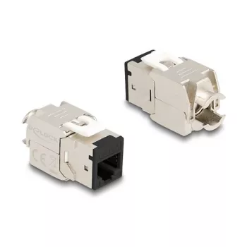 DeLOCK 88118 moduł Keystone płaski czarny RJ-45 10 szt.