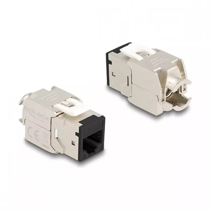 DeLOCK 88118 moduł Keystone płaski czarny RJ-45 10 szt.