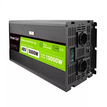 Przetwornica LCD 48V 5000W/10000W czysty sinus z wyświetlaczem