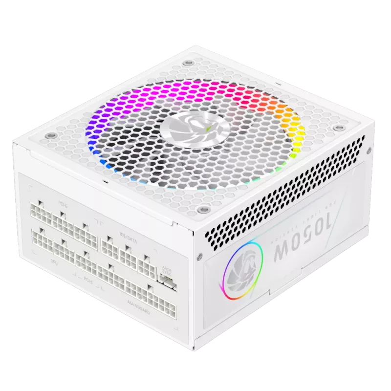 Zasilacz Gamemax, 80 PLUS, Gold | RGB 1050G WH | 1050 W