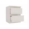 Szafka nocna top e shop MALWA M2 KASZMIR — 2 szuflady, płyta wiórowa, kaszmir, 300×300×400 mm