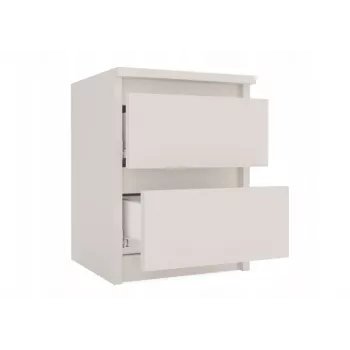 Szafka nocna top e shop MALWA M2 KASZMIR — 2 szuflady, płyta wiórowa, kaszmir, 300×300×400 mm