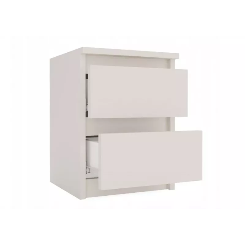 Szafka nocna top e shop MALWA M2 KASZMIR — 2 szuflady, płyta wiórowa, kaszmir, 300×300×400 mm