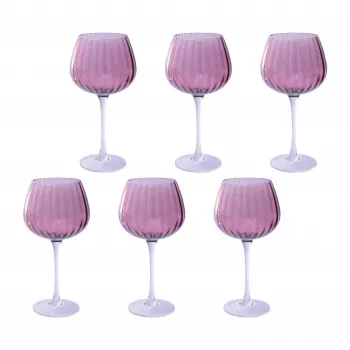 Set of 6 Rose&Tulipani drinking glasses U20177611A93-Z 460 ml