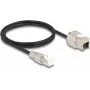 Kabel DeLOCK z wtykiem RJ45 do samodzielnego montażu na module Keystone RJ45 Kat.6A 1 m