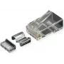 Wtyk ROLINE RJ45 kat. 6A nieekranowany + wkładka 10 szt. (21.17.3098)