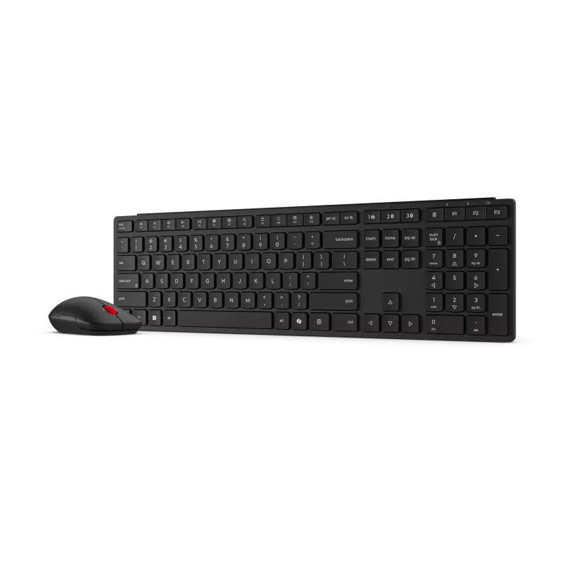 Lenovo | Multi-Mode Pro 6000 | Zestaw klawiatury i myszy | Bezprzewodowy | Mysz w zestawie | Estoński | Bluetooth | Eclipse Czarny