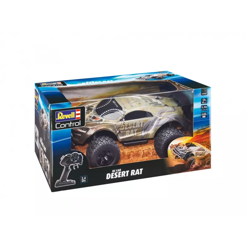 Samochód RC REVELL Desert Rat (model 24442) — szaro-czarny pojazd terenowy sterowany radiowo