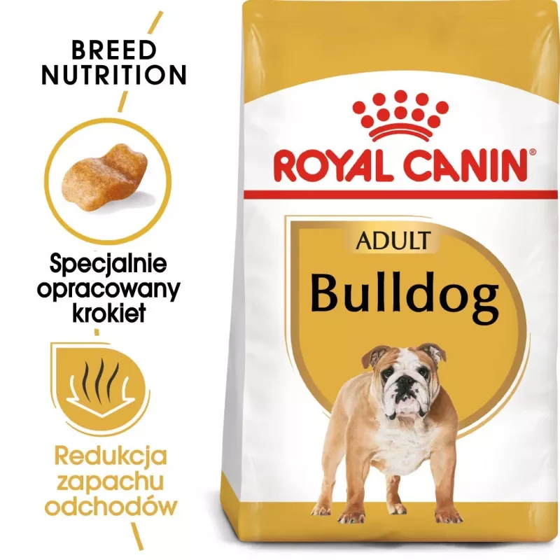 Royal Canin Bulldog Adult sucha karma dla psów, 12 kg