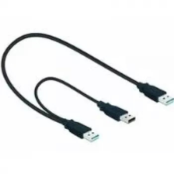 Kabel USB DeLOCK 82908 USB 3.2 Gen 1 0,6m 2x USB A Męski Czarny
