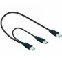 Kabel USB DeLOCK 82908 USB 3.2 Gen 1 0,6m 2x USB A Męski Czarny
