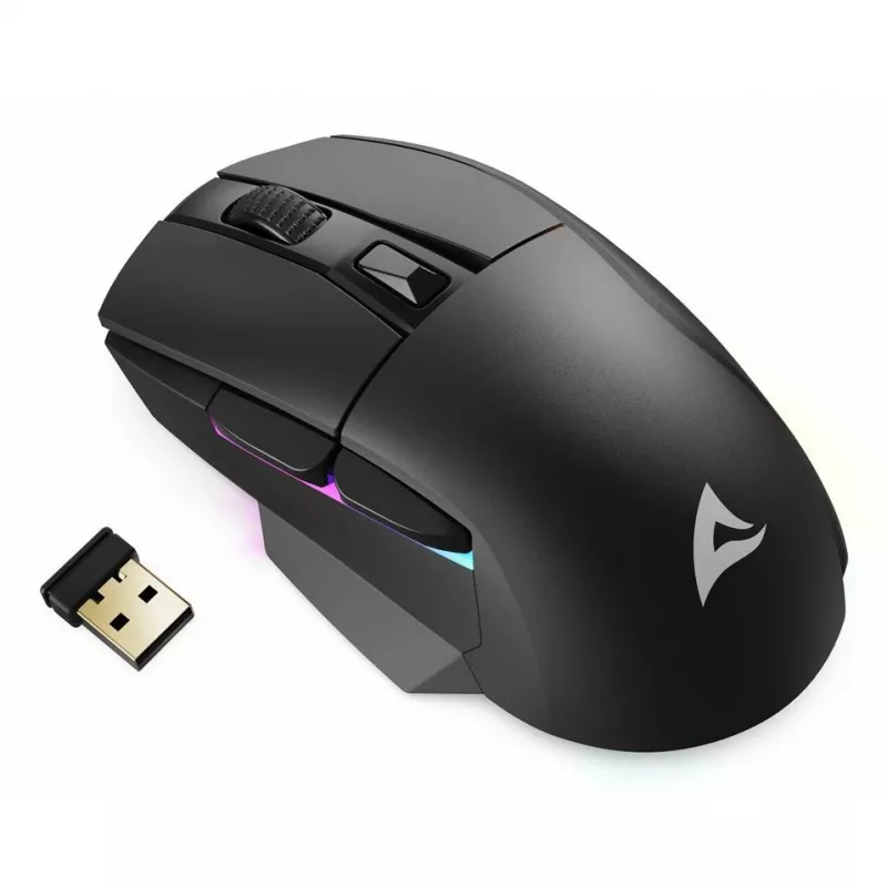 Skiller SGM50W Czarna optyczna mysz gamingowa RGB