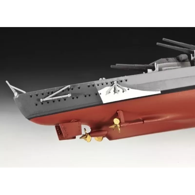 Model okrętu wojennego Revell Bismarck Zestaw do składania 1:700