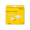 Adapter DisplayPort 1.2 męski na VGA żeński DeLOCK 61007