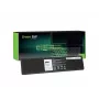 Bateria zielony Cell DE93 do DELL Latitude E7440, Li‑Ion 7,4 V 4500 mAh, 4 ogniwa, czarna
