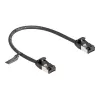 Kabel sieciowy DeLOCK RJ45 Wtyk do wtyku Cat.8.1 0.25 m Czarny