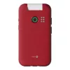 Doro Leva E22 Feature Phone z klapką, 2,8 cala (7,11 cm) Wyświetlacz, Single SIM, 0,3 MP kamera, 1150 mAh, 127,8 g, Czerwony/Biały