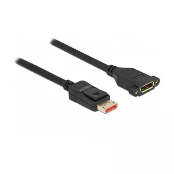 Przedłużacz kabla DisplayPort do montażu panelowego DeLOCK 87098 8K 60 Hz 3 m