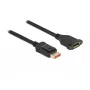 Przedłużacz kabla DisplayPort do montażu panelowego DeLOCK 87098 8K 60 Hz 3 m