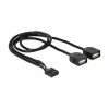 Adapter USB wewnętrzny i zewnętrzny - USB (W) - do