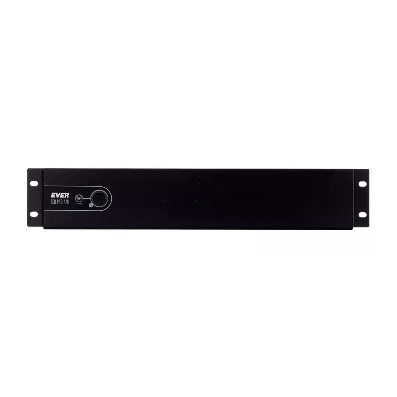 UPS EVER ECO Pro 1200 AVR CDS, line-interactive, montowany w szafie rack, 1,2 kVA (moc wyjściowa 780 W), 2U, 3× C13, USB-B, AVR, VRLA 12 V 5 Ah ×2