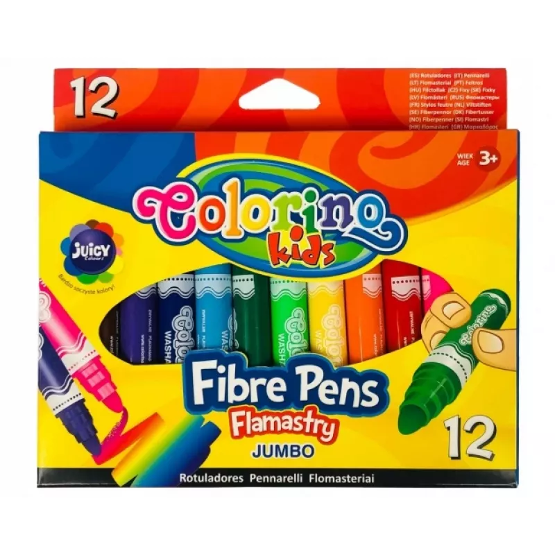 Felt-tip pens Colorino 42651PTR round tip 12 colours set