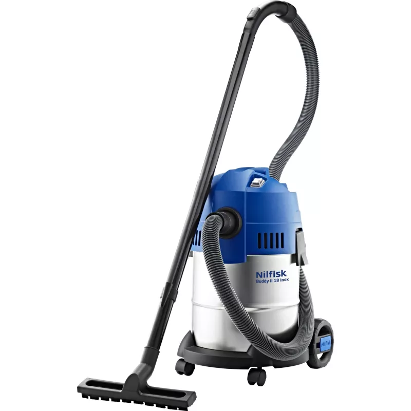 Nilfisk Buddy II 18 Stal nierdzewna Czarny, Stal nierdzewna 18 L 1200 W